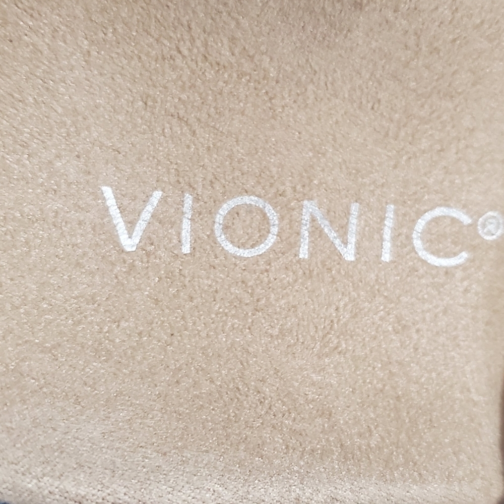 Vionic Women's Quilted Blue Slide Sandals With Velcro Closure. Sz 6.5 - Picture 2 of 8